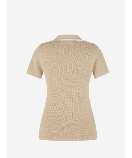 LORDLOAR(ロードロアル)の「スカシ配色カラー ニット BEIGE(ニット/セーター・レディース・その他・SMALL/MEDIUM/LARGE)」の5枚目の写真