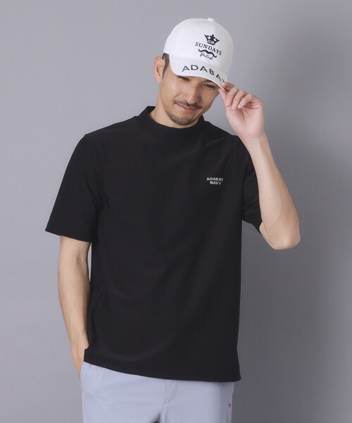 adabat(アダバット)の「【ADABAT NAVY】吸水速乾/UVカット/接触冷感 AIR TOOL半袖モックT(Tシャツ/カットソー・メンズ・ブラック・46/48/50)」の11枚目の写真