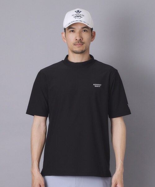 adabat(アダバット)の「【ADABAT NAVY】吸水速乾/UVカット/接触冷感 AIR TOOL半袖モックT(Tシャツ/カットソー・メンズ・ブラック・46/48/50)」の7枚目の写真