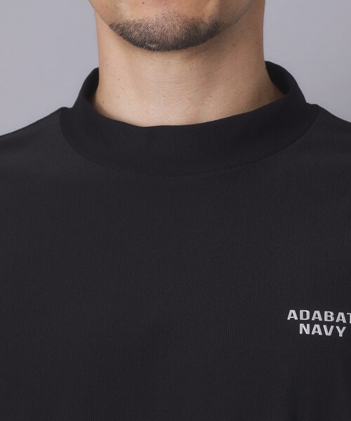 adabat(アダバット)の「【ADABAT NAVY】吸水速乾/UVカット/接触冷感 AIR TOOL半袖モックT(Tシャツ/カットソー・メンズ・ブラック・46/48/50)」の4枚目の写真
