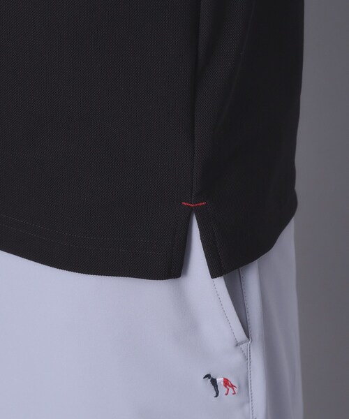 adabat(アダバット)の「【ADABAT NAVY】吸水速乾/UVカット/接触冷感 AIR TOOL半袖モックT(Tシャツ/カットソー・メンズ・ブラック・46/48/50)」の2枚目の写真