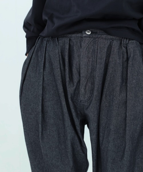 BEDSIDEDRAMA(ベットサイドドラマ)の「BEDSIDEDRAMA/ベッドサイドドラマ/Dream Relaxin Denim Pants(デニムパンツ・レディース・ブラック/インディゴブルー・2/1)」の6枚目の写真