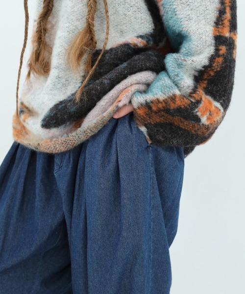 BEDSIDEDRAMA(ベットサイドドラマ)の「BEDSIDEDRAMA/ベッドサイドドラマ/Dream Relaxin Denim Pants(デニムパンツ・レディース・ブラック/インディゴブルー・2/1)」の16枚目の写真