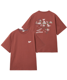 コネチカットグラフィックTシャツ_コーラル