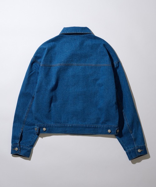 MAISON CLUB(メゾンクラブ)の「【MAISON CLUB】Boxy fit Denim Jacket / ボクシーフィットデニムジャケット ショート丈 クロップド丈(デニムジャケット・メンズ・ネイビー/ブラック/グレー/ブルー・L/M)」の17枚目の写真