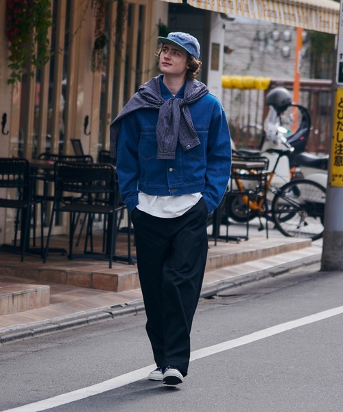 MAISON CLUB(メゾンクラブ)の「【MAISON CLUB】Boxy fit Denim Jacket / ボクシーフィットデニムジャケット ショート丈 クロップド丈(デニムジャケット・メンズ・ネイビー/ブラック/グレー/ブルー・L/M)」の12枚目の写真