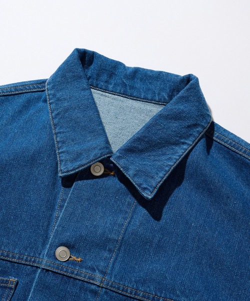 MAISON CLUB(メゾンクラブ)の「【MAISON CLUB】Boxy fit Denim Jacket / ボクシーフィットデニムジャケット ショート丈 クロップド丈(デニムジャケット・メンズ・ネイビー/ブラック/グレー/ブルー・L/M)」の18枚目の写真
