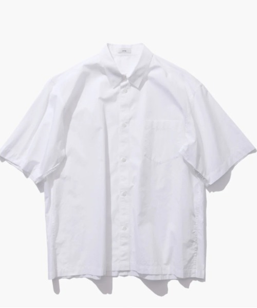 ATON (エイトン) SUVIN BROAD | WASHED HALF SLEEVE SHIRT（シャツ