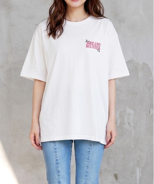 FUN(ファン)の「ラメハッポウT(Tシャツ/カットソー・レディース・ブラック/ブルー/ピンク・FREE)」の1枚目の写真