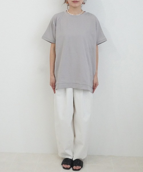 SELECT LEVERY(セレクトリベリー)の「接触冷感ドルマンドライタッチプルオーバー(Tシャツ/カットソー・レディース・ベージュ/チャコール/ブラック/オフホワイト・MEDIUM/LARGE)」の5枚目の写真