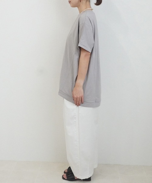 SELECT LEVERY(セレクトリベリー)の「接触冷感ドルマンドライタッチプルオーバー(Tシャツ/カットソー・レディース・ベージュ/チャコール/ブラック/オフホワイト・MEDIUM/LARGE)」の6枚目の写真