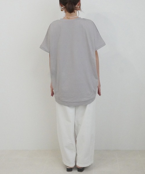 SELECT LEVERY(セレクトリベリー)の「接触冷感ドルマンドライタッチプルオーバー(Tシャツ/カットソー・レディース・ベージュ/チャコール/ブラック/オフホワイト・MEDIUM/LARGE)」の7枚目の写真