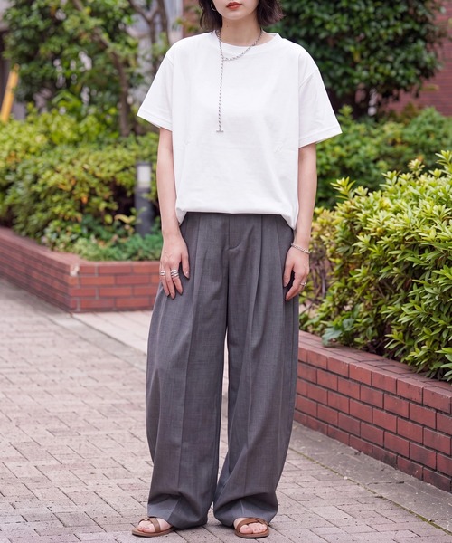 SELECT LEVERY(セレクトリベリー)の「接触冷感ドルマンドライタッチプルオーバー(Tシャツ/カットソー・レディース・ベージュ/チャコール/ブラック/オフホワイト・MEDIUM/LARGE)」の15枚目の写真