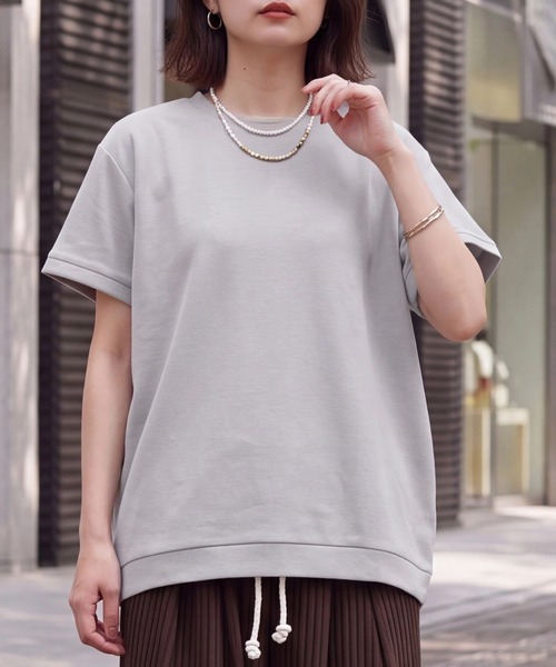 SELECT LEVERY(セレクトリベリー)の「接触冷感ドルマンドライタッチプルオーバー(Tシャツ/カットソー・レディース・ベージュ/チャコール/ブラック/オフホワイト・MEDIUM/LARGE)」の17枚目の写真