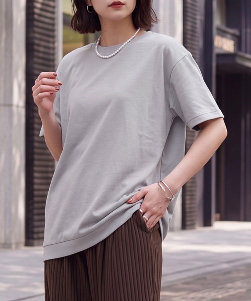 SELECT LEVERY(セレクトリベリー)の「接触冷感ドルマンドライタッチプルオーバー(Tシャツ/カットソー・レディース・ベージュ/チャコール/ブラック/オフホワイト・MEDIUM/LARGE)」の18枚目の写真
