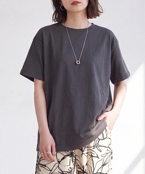SELECT LEVERY(セレクトリベリー)の「接触冷感ドルマンドライタッチプルオーバー(Tシャツ/カットソー・レディース・ベージュ/チャコール/ブラック/オフホワイト・MEDIUM/LARGE)」の22枚目の写真