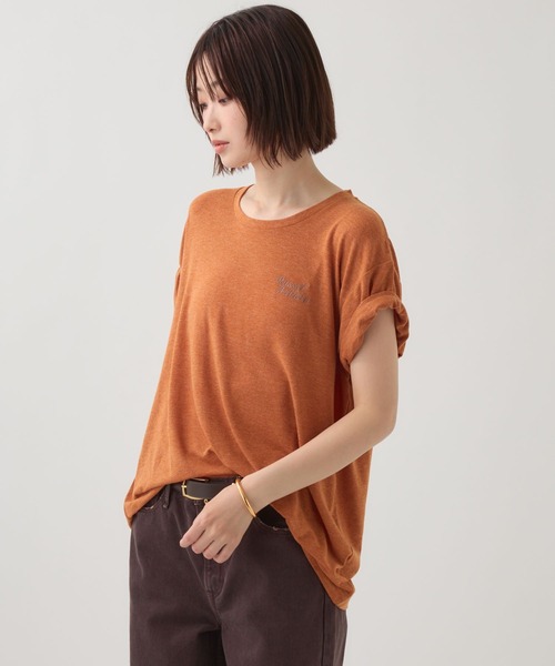 Russell Athletic(ラッセルアスレティック)の「【RUSSELL ATHLETIC】<別注>スラブロゴT(Tシャツ/カットソー・レディース・ブラック/オレンジ/ベージュ・フリー)」の21枚目の写真