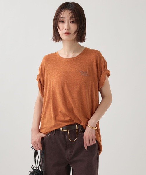 Russell Athletic(ラッセルアスレティック)の「【RUSSELL ATHLETIC】<別注>スラブロゴT(Tシャツ/カットソー・レディース・ブラック/オレンジ/ベージュ・フリー)」の20枚目の写真