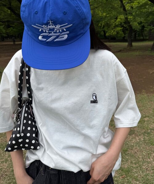 CIAOPANIC(チャオパニック)の「【BIRDMANIA/バードマニア】アソートバードTEE(Tシャツ/カットソー・レディース・ネイビー/ホワイト/チャコールグレー・FREE)」の4枚目の写真