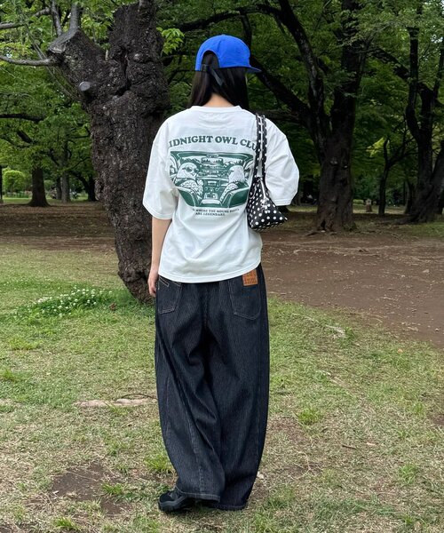 CIAOPANIC(チャオパニック)の「【BIRDMANIA/バードマニア】アソートバードTEE(Tシャツ/カットソー・レディース・ネイビー/ホワイト/チャコールグレー・FREE)」の9枚目の写真