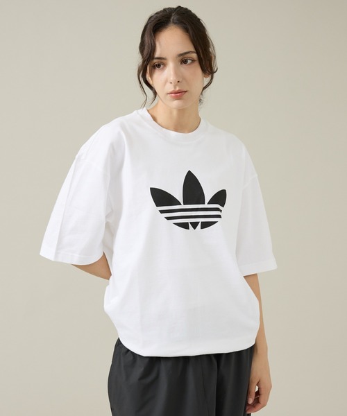 adidas(アディダス)の「【adidas Originals/ アディダス オリジナルス】 TREFOIL T-SHIRT/トレフォイル Tシャツ/ユニセックス/WH294(Tシャツ/カットソー・メンズ・ホワイト/ブラック・M/XL/L)」の1枚目の写真