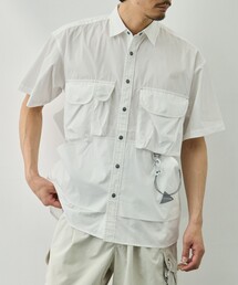 【and wander/アンドワンダー】multi pocket SS shirt