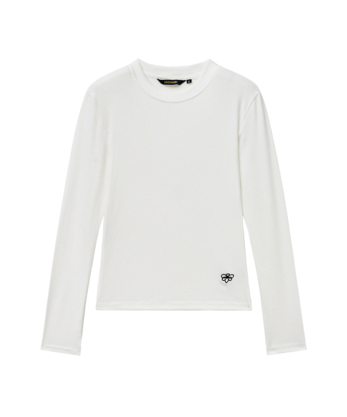 ABEEHUMS(アビハムズ)の「ビビソフトスリム長袖Tシャツ ABH355-101 ホワイト(Tシャツ/カットソー・レディース・その他・MEDIUM/LARGE/SMALL)」の6枚目の写真