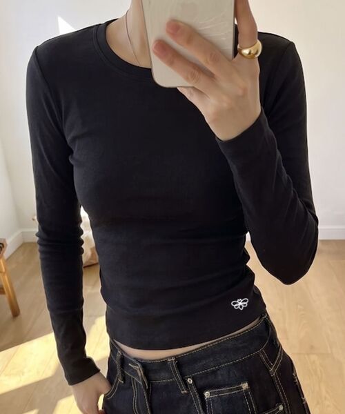 ABEEHUMS(アビハムズ)の「ビビソフトスリム長袖Tシャツ ABH355-101 ホワイト(Tシャツ/カットソー・レディース・その他・MEDIUM/LARGE/SMALL)」の16枚目の写真