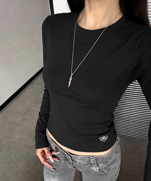 ABEEHUMS(アビハムズ)の「ビビソフトスリム長袖Tシャツ ABH355-101 ホワイト(Tシャツ/カットソー・レディース・その他・MEDIUM/LARGE/SMALL)」の19枚目の写真