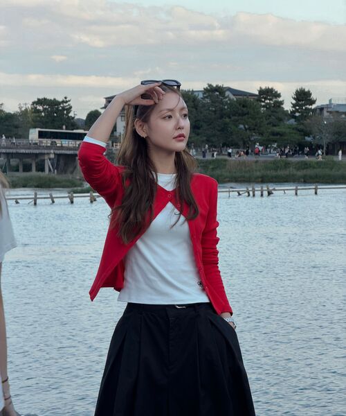 ABEEHUMS(アビハムズ)の「ビビソフトスリム長袖Tシャツ ABH355-101 ホワイト(Tシャツ/カットソー・レディース・その他・MEDIUM/LARGE/SMALL)」の9枚目の写真