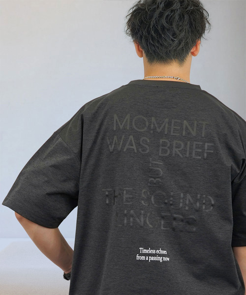 Ammie（アミー）の「ルーズフィット 刺繍 ドローコード 接触冷感 Tシャツ 短丈 サイズ調整可能（Tシャツ/カットソー・メンズ・ブラック系その他2/ブラック系3/ブラック系2/ホワイト系その他2/ホワイト系その他3/ブラック系その他3・M/L）」の6枚目の写真