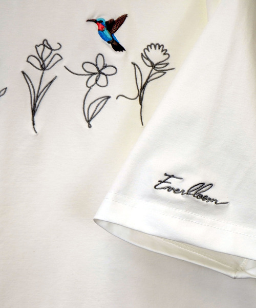 Ammie（アミー）の「ルーズフィット 刺繍 ドローコード 接触冷感 Tシャツ 短丈 サイズ調整可能（Tシャツ/カットソー・メンズ・ブラック系その他2/ブラック系3/ブラック系2/ホワイト系その他2/ホワイト系その他3/ブラック系その他3・M/L）」の8枚目の写真