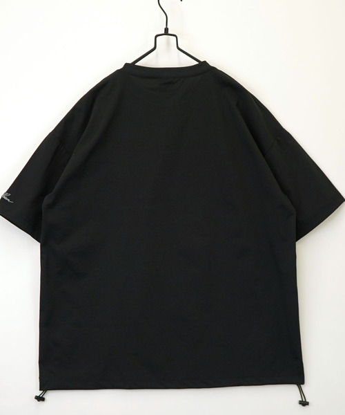 Ammie（アミー）の「ルーズフィット 刺繍 ドローコード 接触冷感 Tシャツ 短丈 サイズ調整可能（Tシャツ/カットソー・メンズ・ブラック系その他2/ブラック系3/ブラック系2/ホワイト系その他2/ホワイト系その他3/ブラック系その他3・M/L）」の15枚目の写真