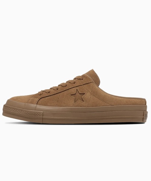CONVERSE(コンバース)の「CONVERSE/コンバース/ONE STAR SUEDE MULE/ワンスター スエード ミュール/33702980(スニーカー・メンズ・ブラウン/ホワイト系2・9/8.5/8/9.5)」の1枚目の写真