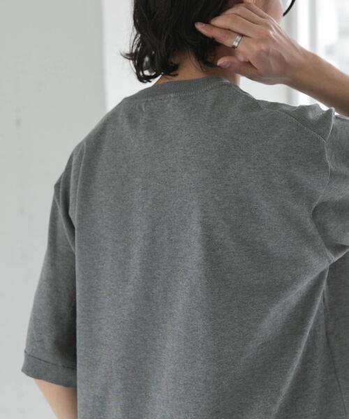 FORK&SPOON(フォークアンドスプーン)の「FORK&SPOON クルーネックニットTシャツ(ニット/セーター・メンズ・ネイビー/グレー・4/5)」の8枚目の写真