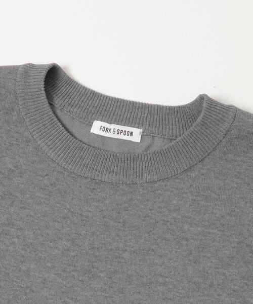 FORK&SPOON(フォークアンドスプーン)の「FORK&SPOON クルーネックニットTシャツ(ニット/セーター・メンズ・ネイビー/グレー・4/5)」の11枚目の写真