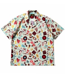 HOUSTON ヒューストン BOL's EMB BROAD BOWLING S/S SHIRT ボルス ロゴ
