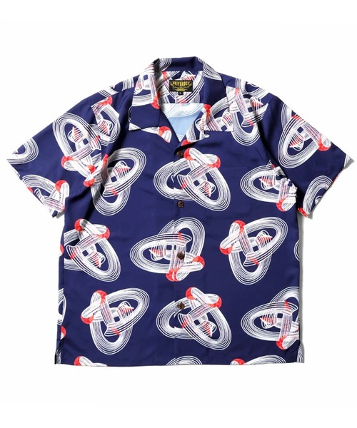 HOUSTON（ヒューストン）の「［UNIVERD72/ユニバード］DRY ALOHA SHIRT / 総柄 アソート オープンカラー アロハシャツ / 開襟シャツ【UNISEX】（シャツ/ブラウス・メンズ・ピンク/テラコッタ/ネイビー/ミント/ブラウン/パイソン/ゼブラ/ブラック系その他/サックスブルー/ブラック系その他2/ブラック/レオパード/ブラック系/ホワイト系3/ホワイト系/グリーン系2/レッド系1/ピンク系/イエロー系3/イエロー系1/サックスブルー系/ネイビー系2/グレー系/ブラック系3/ブラック系2/グリーン系/ブラック系1・M/XL/L）」の19枚目の写真