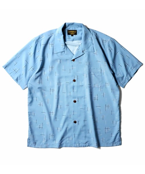 HOUSTON（ヒューストン）の「［UNIVERD72/ユニバード］DRY ALOHA SHIRT / 総柄 アソート オープンカラー アロハシャツ / 開襟シャツ【UNISEX】（シャツ/ブラウス・メンズ・ピンク/テラコッタ/ネイビー/ミント/ブラウン/パイソン/ゼブラ/ブラック系その他/サックスブルー/ブラック系その他2/ブラック/レオパード/ブラック系/ホワイト系3/ホワイト系/グリーン系2/レッド系1/ピンク系/イエロー系3/イエロー系1/サックスブルー系/ネイビー系2/グレー系/ブラック系3/ブラック系2/グリーン系/ブラック系1・M/XL/L）」の18枚目の写真