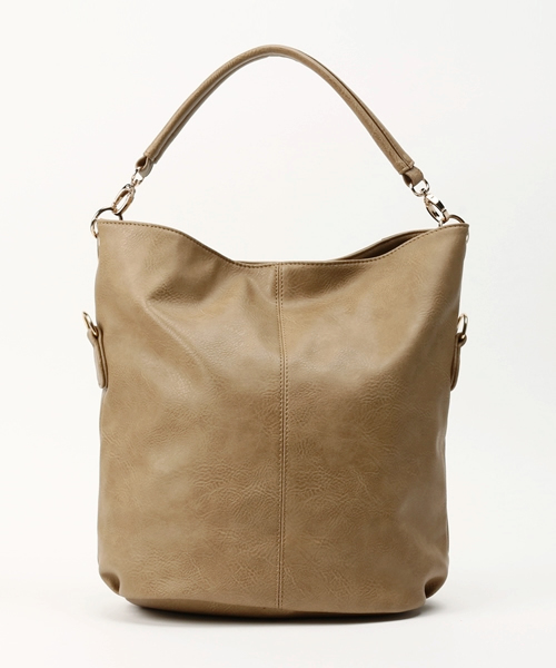 NATURAL BEAUTY BASIC(ナチュラルビューティーベーシック)の「切り替え3WAYショルダーバック(ショルダーバッグ・レディース・ベージュ/ネイビー/ホワイト・フリ-)」の1枚目の写真