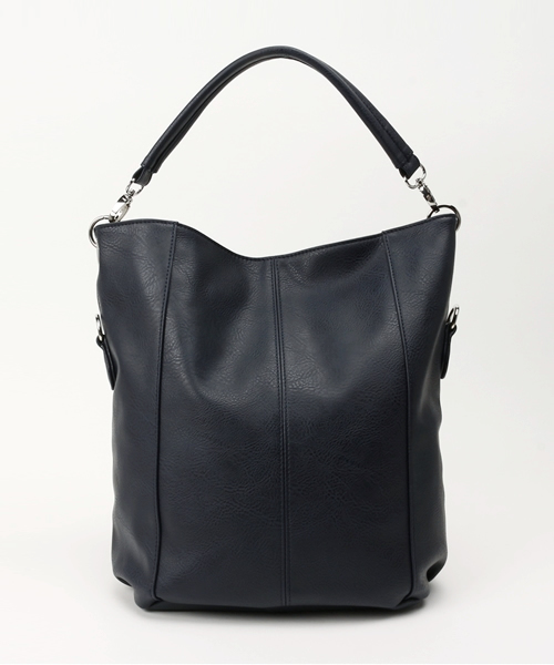 NATURAL BEAUTY BASIC(ナチュラルビューティーベーシック)の「切り替え3WAYショルダーバック(ショルダーバッグ・レディース・ベージュ/ネイビー/ホワイト・フリ-)」の3枚目の写真