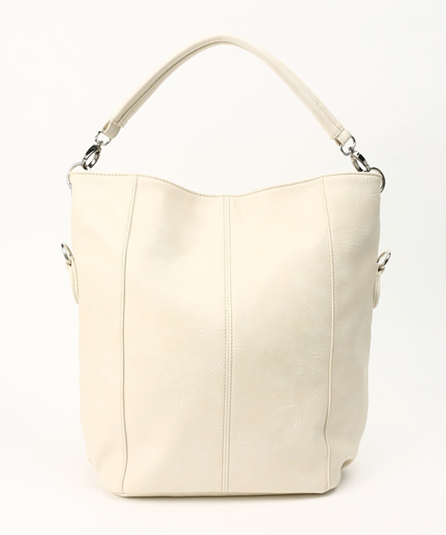 NATURAL BEAUTY BASIC(ナチュラルビューティーベーシック)の「切り替え3WAYショルダーバック(ショルダーバッグ・レディース・ベージュ/ネイビー/ホワイト・フリ-)」の2枚目の写真