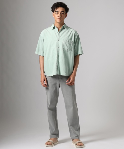 BAYFLOW(ベイフロー)の「サマーコーデュロイシャツ(シャツ/ブラウス・メンズ・カーキ/サックスブルー/チャコール・MEDIUM/LARGE)」の8枚目の写真