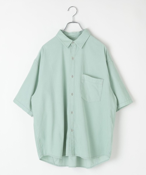 BAYFLOW(ベイフロー)の「サマーコーデュロイシャツ(シャツ/ブラウス・メンズ・カーキ/サックスブルー/チャコール・MEDIUM/LARGE)」の6枚目の写真
