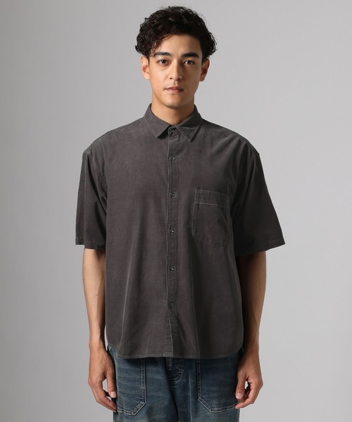 BAYFLOW(ベイフロー)の「サマーコーデュロイシャツ(シャツ/ブラウス・メンズ・カーキ/サックスブルー/チャコール・MEDIUM/LARGE)」の4枚目の写真