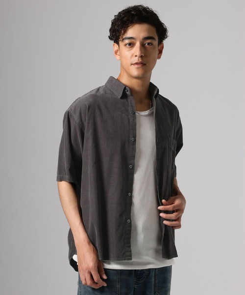BAYFLOW(ベイフロー)の「サマーコーデュロイシャツ(シャツ/ブラウス・メンズ・カーキ/サックスブルー/チャコール・MEDIUM/LARGE)」の16枚目の写真