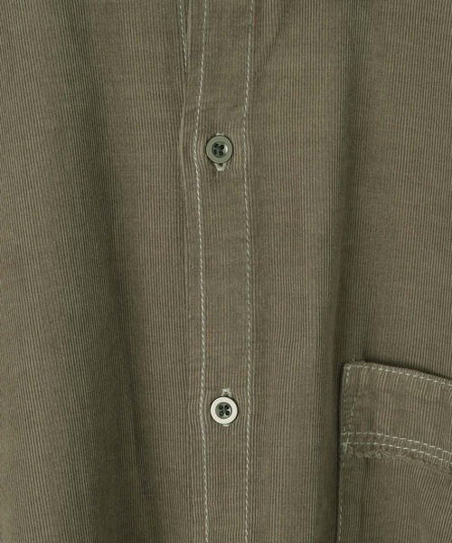 BAYFLOW(ベイフロー)の「サマーコーデュロイシャツ(シャツ/ブラウス・メンズ・カーキ/サックスブルー/チャコール・MEDIUM/LARGE)」の11枚目の写真