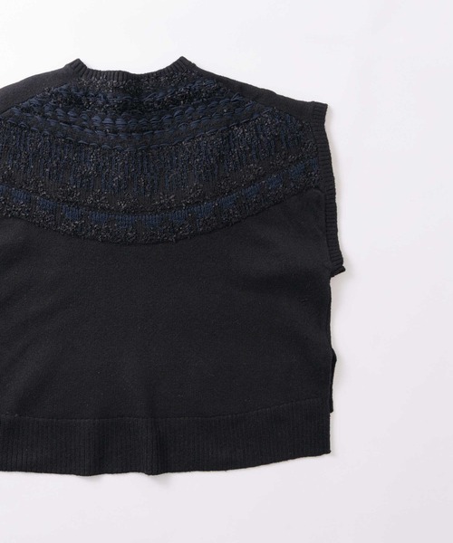 WHYTO.（ホワイト）の「「WHYTO. / ホワイト」nordic pattern knit vest（ニット/セーター・レディース・アイボリー/グレー/ブラック・FREE）」の7枚目の写真