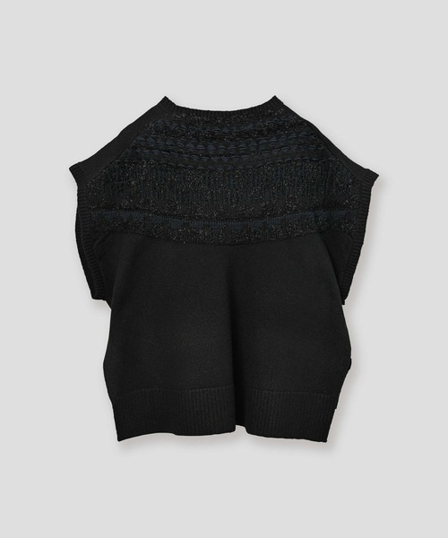 WHYTO.（ホワイト）の「「WHYTO. / ホワイト」nordic pattern knit vest（ニット/セーター・レディース・アイボリー/グレー/ブラック・FREE）」の10枚目の写真