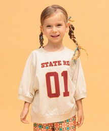 こども ビームス | ナンバー プリント Tシャツ 2026FW（90～140cm）通学 お出かけ 半端袖 ロゴプリント(Tシャツ/カットソー)